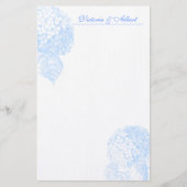 Blue Hydrangea Briefpapier (Vorderseite)