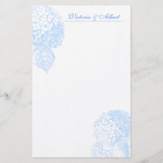 Blue Hydrangea Briefpapier