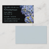 Blue Hydrangea Business Cards Visitenkarte (Vorne/Hinten)