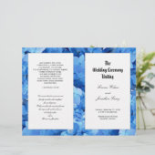 Blue Hydrangea Christlich-katholische Hochzeitspro (Stehend Vorderseite)