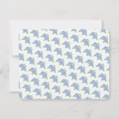 Blue Hydrangea Classic Coast Personalisiert Mitteilungskarte (Rückseite)