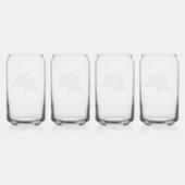 Blue Hydrangea Classic Coastal Brautparty Dosenglas (Hinten)