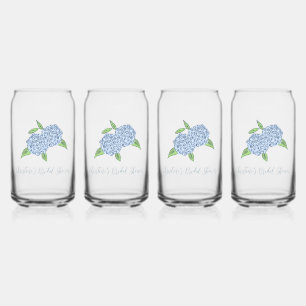 Blue Hydrangea Classic Coastal Brautparty Dosenglas