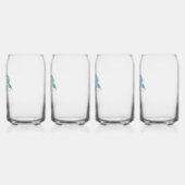 Blue Hydrangea Classic Coastal Brautparty Dosenglas (Links)