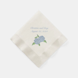 Blue Hydrangea Classic Wedding Brautparty Serviette