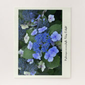 Blue Hydrangea Collvable Blume Puzzle (Vertikal)