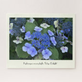 Blue Hydrangea Collvable Blume Puzzle (Horizontal)