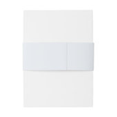 Blue Hydrangea Crest Wedding Monogram Einladungsbanderole (Rückseitenbeispiel)