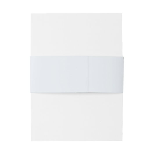 Blue Hydrangea Crest Wedding Monogram Einladungsbanderole (Rückseitenbeispiel)