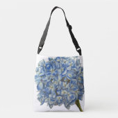 Blue Hydrangea Crossbody Tasche  (Rückseite)