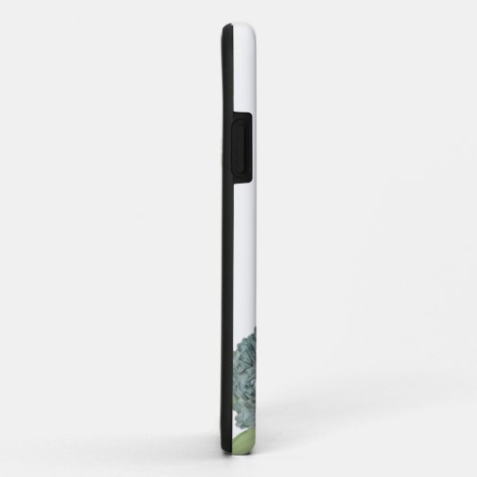 Blue Hydrangea Custom Floral Monogram Chic Case-Mate iPhone Hülle (Hinten/Rechts)