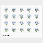 Blue Hydrangea Danke Stickers (Blatt)