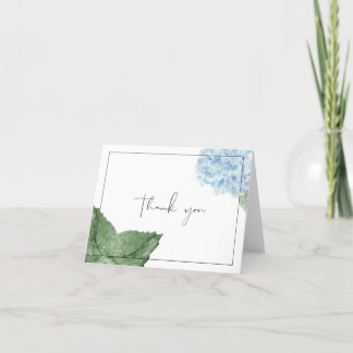 Blue Hydrangea Dankeschön Card Dankeskarte