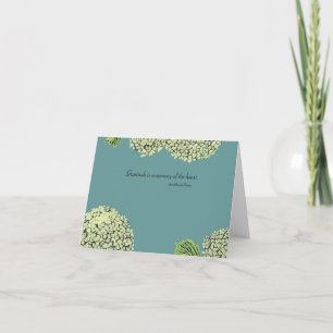 Blue Hydrangea Dankeschön Card Dankeskarte
