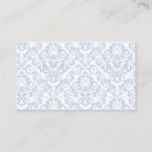 Blue Hydrangea Diaper Raffle Card Begleitkarte (Rückseite)