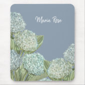 Blue Hydrangea/Dusty Blue Mousepad (Vorne)