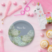 Blue Hydrangea/Dusty Blue Pappteller (Party)