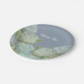 Blue Hydrangea/Dusty Blue Pappteller (Schrägansicht)