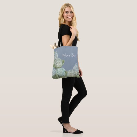 Blue Hydrangea/Dusty Blue Tasche (Am Model)