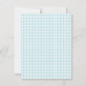 Blue Hydrangea Einladung (Rückseite)