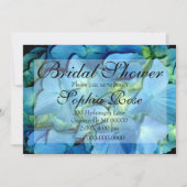 Blue Hydrangea Einladung (Vorderseite)