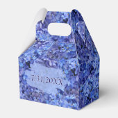 Blue Hydrangea Favor Gable Box Geschenkschachtel (Rückseite)
