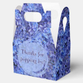 Blue Hydrangea Favor Gable Box Geschenkschachtel (Geöffnet)