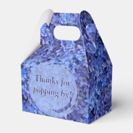 Blue Hydrangea Favor Gable Box Geschenkschachtel