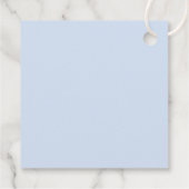 Blue Hydrangea First Communion Geschenkanhänger (Rückseite)