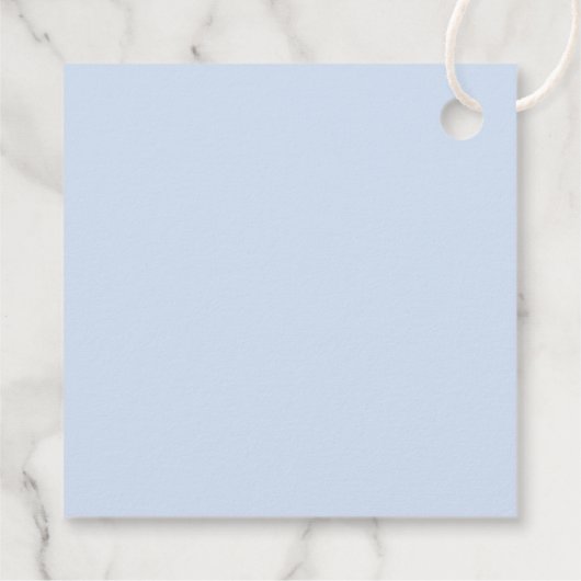 Blue Hydrangea First Communion Geschenkanhänger (Rückseite)