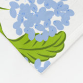 Blue Hydrangea Fleece Blanket (Ecke)