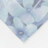 Blue Hydrangea Fleecedecke (Ecke)