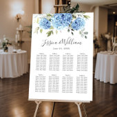 Blue Hydrangea Floral 8 Tables SITZENSTRUKTUR Poster