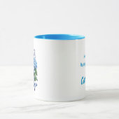 Blue Hydrangea Floral Bouquet Tasse (Zentrum)