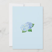 Blue Hydrangea Floral Bridal Dusche Einladungen (Rückseite)