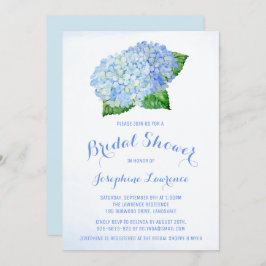 Blue Hydrangea Floral Bridal Dusche Einladungen