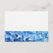Blue Hydrangea Floral Enclosure Card Begleitkarte (Rückseite)