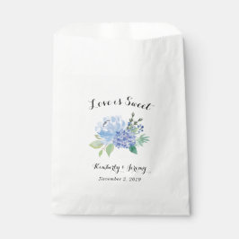 Blue Hydrangea Floral Gastgeschenk Hochzeit Bag Geschenktütchen