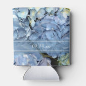 Blue Hydrangea Floral Gastgeschenk Hochzeit Dosenkühler (Rückseite)