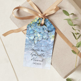 Blue Hydrangea Floral Gastgeschenk Hochzeit Tags Geschenkanhänger