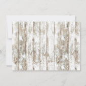 Blue Hydrangea Floral Jar Rustikales Brautparty Einladung (Rückseite)