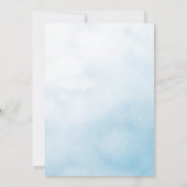 Blue Hydrangea Floral Moving Announcement Cards Ankündigung (Rückseite)