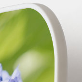 Blue Hydrangea Floral Personalisiert Pickleball Schläger (Linke Seite)