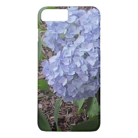 Blue Hydrangea Floral Phone Case (Rückseite)