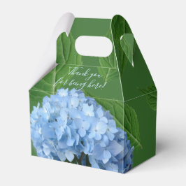 Blue Hydrangea Floral Polterabend Vielen Dank Geschenkschachtel