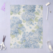 Blue Hydrangea Floral Tissue Paper Seidenpapier (Basteln)