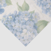 Blue Hydrangea Floral Tissue Paper Seidenpapier (Detail)