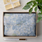 Blue Hydrangea Floral Tissue Paper Seidenpapier (Geschenk)
