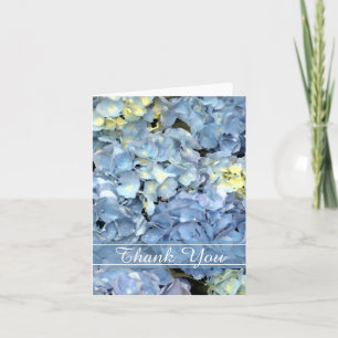 Blue Hydrangea Floral Vielen Dank Dankeskarte