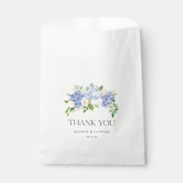 Blue Hydrangea Floral Wedding Danke, dass du Bags  Geschenktütchen